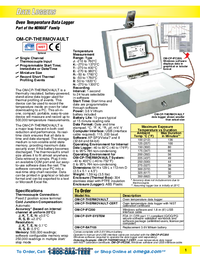 Thumbnail of document Data Sheet - OM-CP Oven Temperature Data Logger